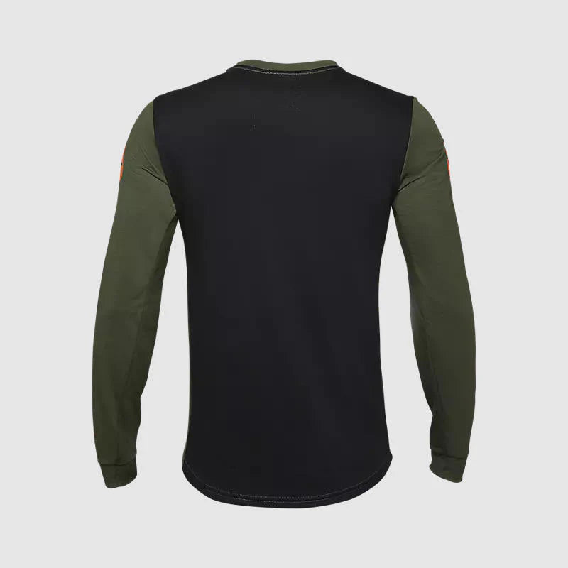 Polera Bicicleta Fox Ranger Aviation drirelease® Manga Larga Verde