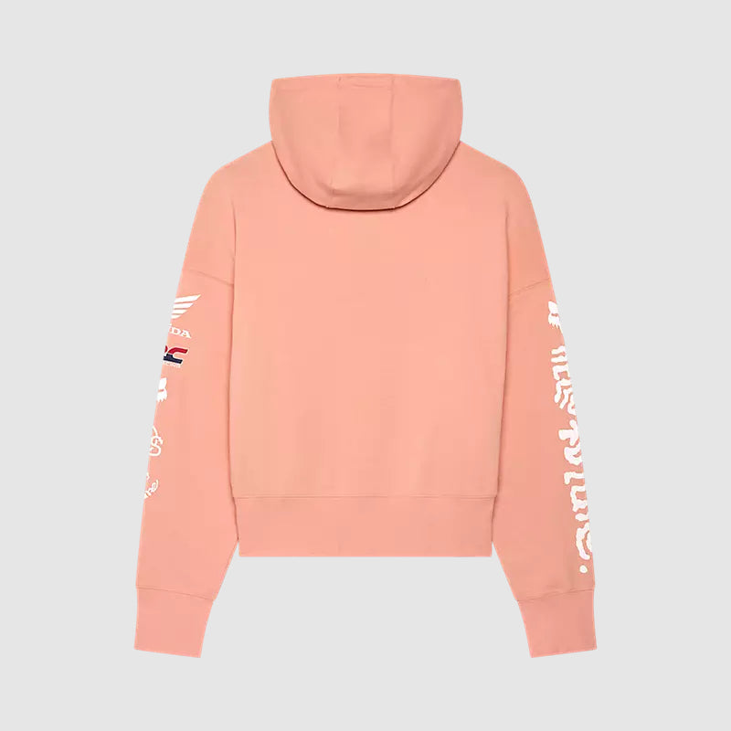 Poleron con Capucha Lifestyle Oversize Mujer Fox x Honda Rosado Fox