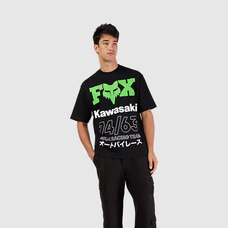 Polera Oversize Lifestyle Fox Kawasaki Negro