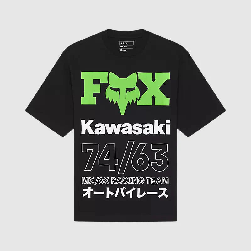 Polera Oversize Lifestyle Fox Kawasaki Negro