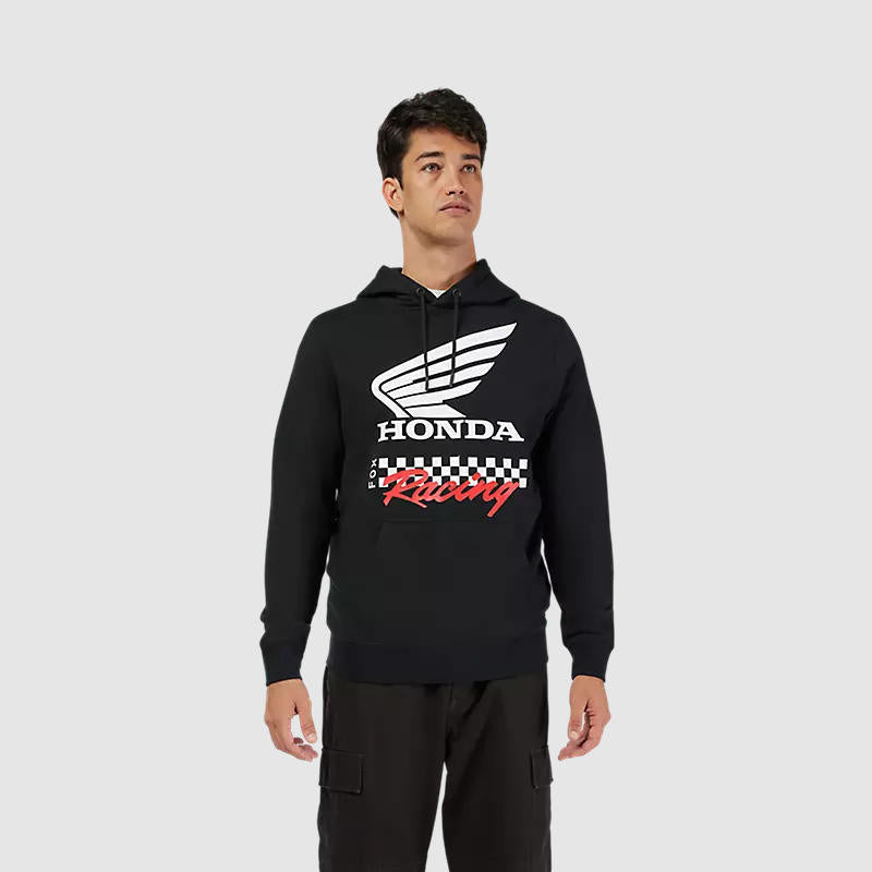 Poleron con Capucha Lifestyle Honda Negro Fox