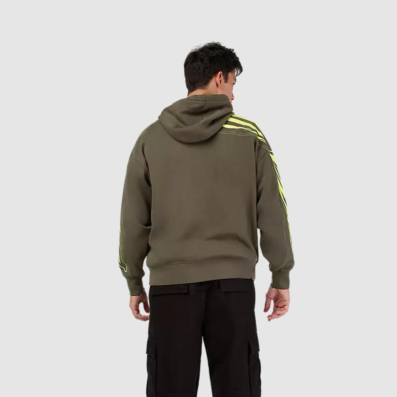 Poleron Lifestyle con Capucha Oversize Elevated Future Verde Fox
