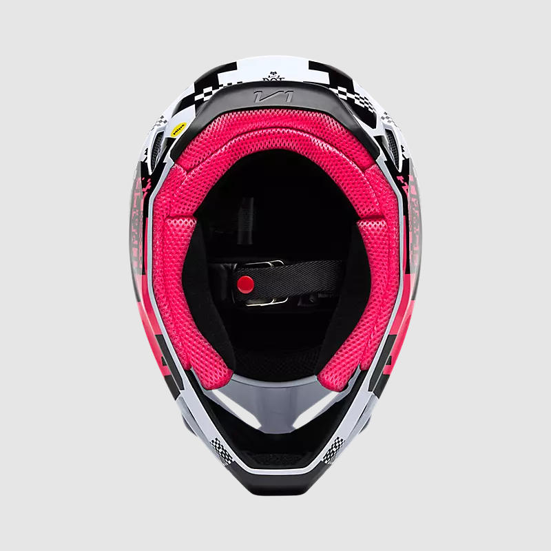 Casco Moto V1 Digi Image Negro/Rosado Negro Fox