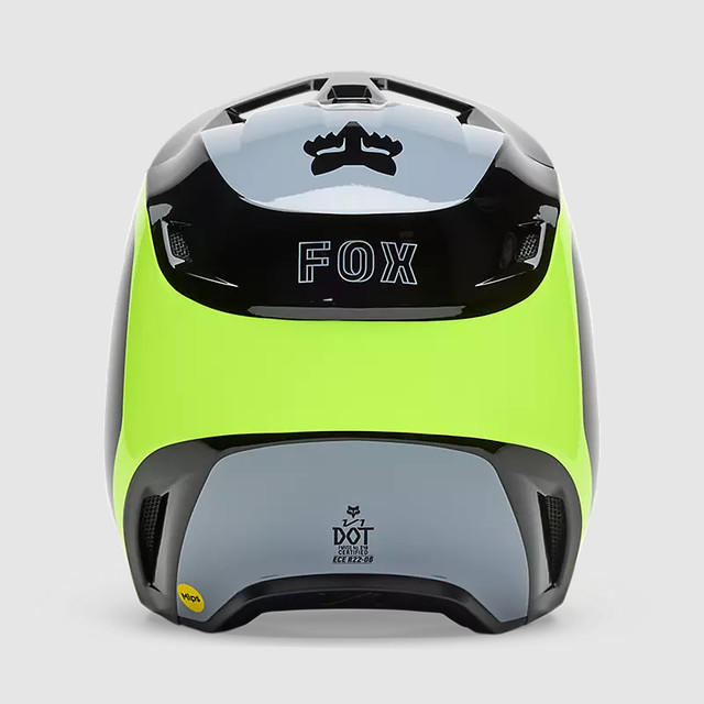 Casco Moto V1 Flow Negro/Amarillo Fox