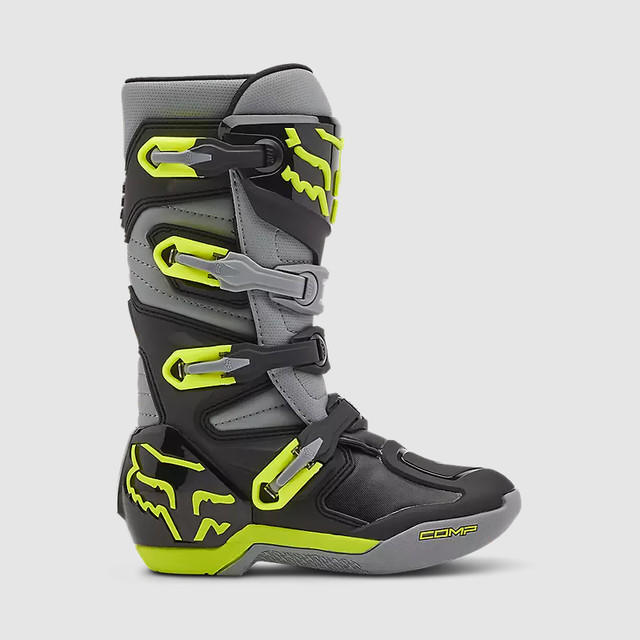 Botas Moto Niño Comp Gris Fox