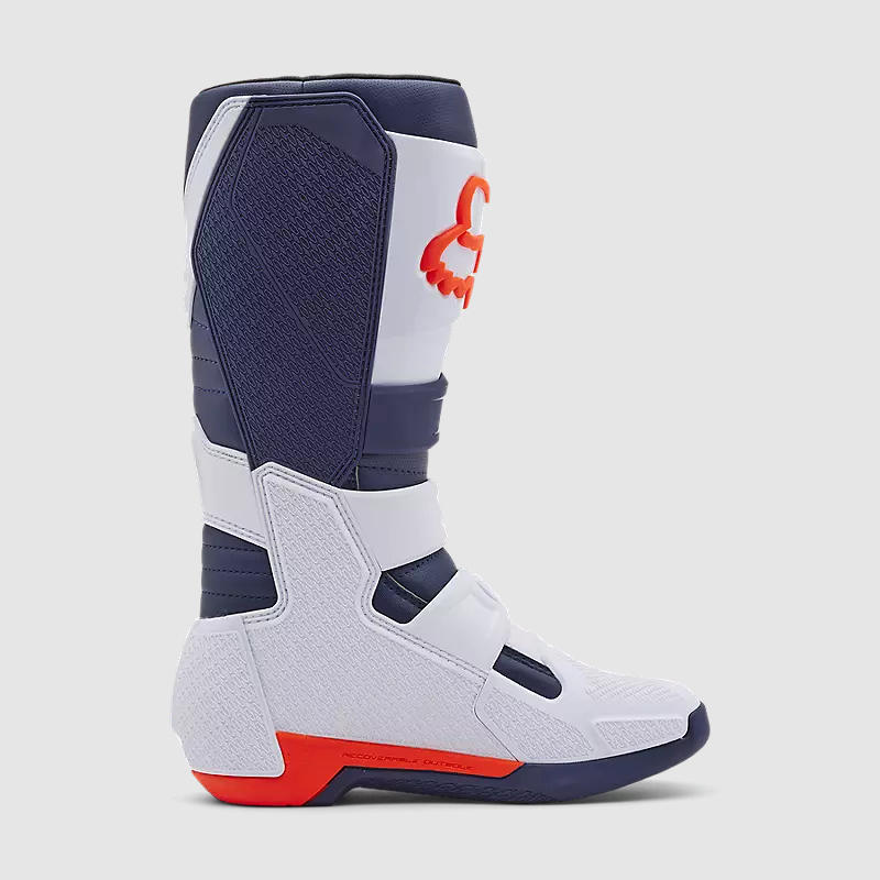 Botas Moto Comp Blanco/Morado Fox