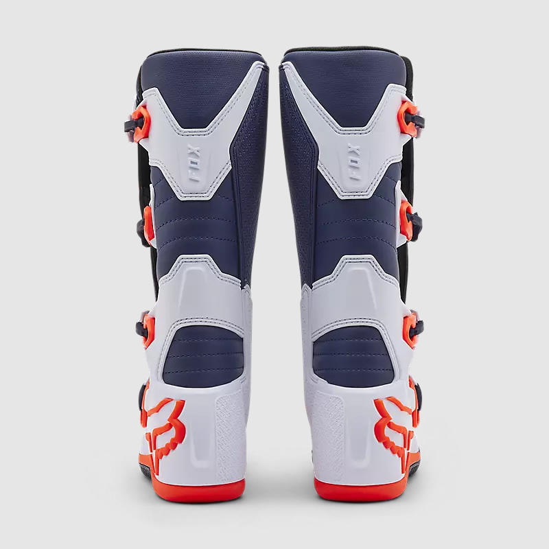 Botas Moto Comp Blanco/Morado Fox