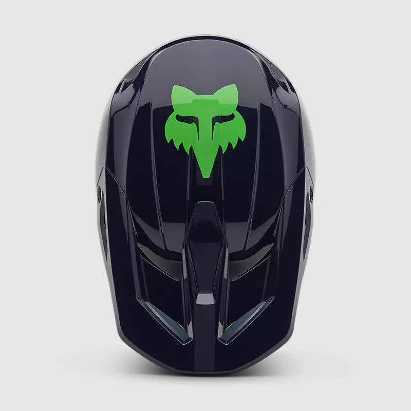 Casco Moto Niño Fox V1 Taunt Azul