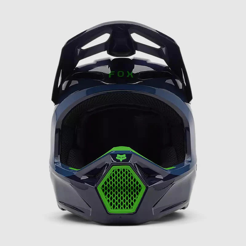 Casco Moto Niño Fox V1 Taunt Azul