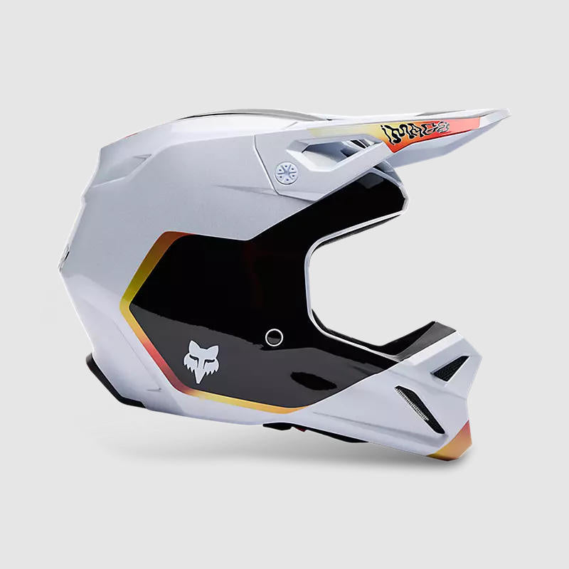 Casco Moto V1 Hello Future Blanco Fox