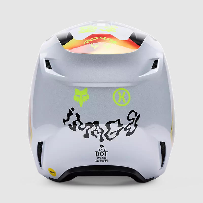 Casco Moto V1 Hello Future Blanco Fox