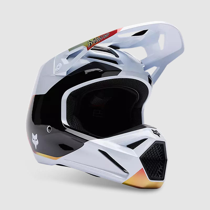 Casco Moto V1 Hello Future Blanco Fox