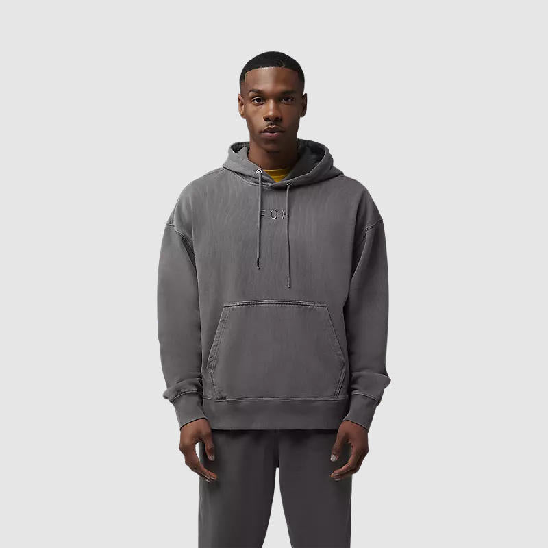 Poleron Lifestyle Wordmark Oversize Gris Fox