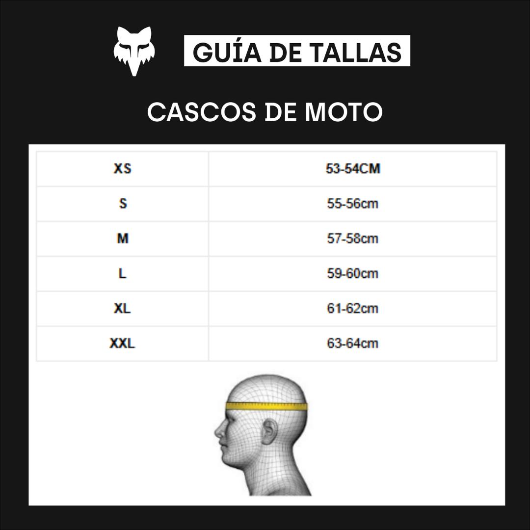 Casco Moto V1 Polaris Negro/Azul Fox