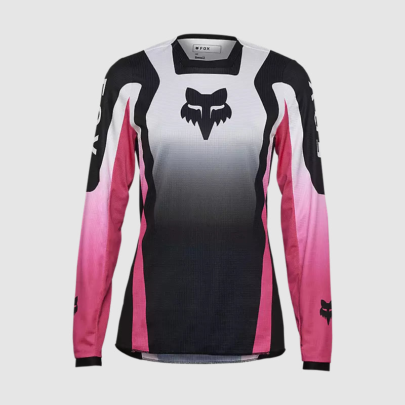 Polera Moto Mujer 180 Lean Negro/Rosado Fox