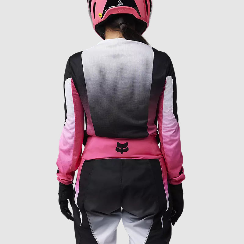 Polera Moto Mujer 180 Lean Negro/Rosado Fox