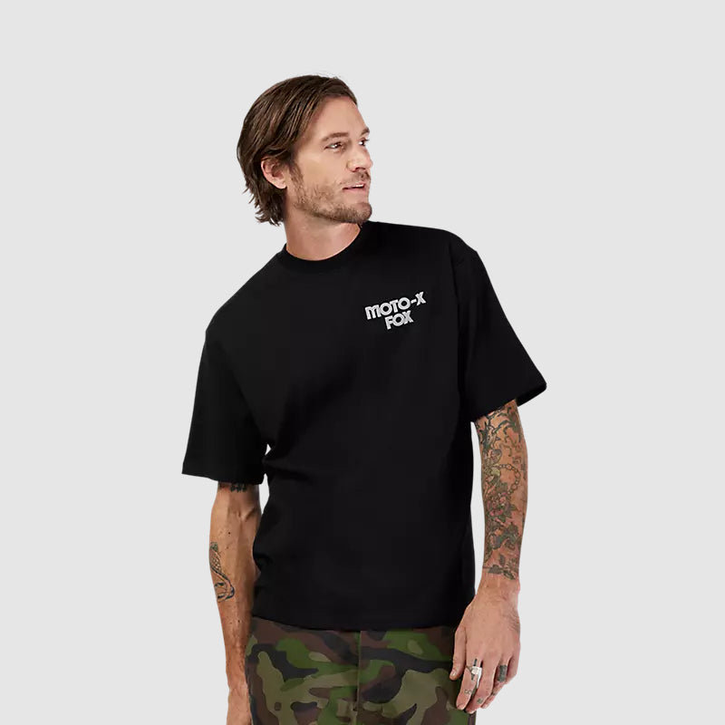 Polera Lifestyle Moto-X Oversized Negro Fox