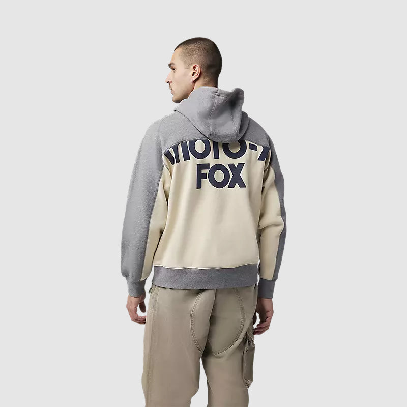 Poleron Lifestyle Moto-X Oversized Gris Fox