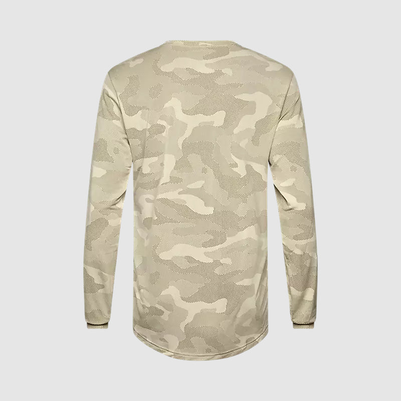 Polera Bicicleta Ranger TruDri Manga Larga Crema Fox