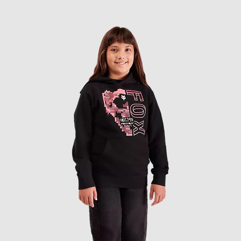 Poleron Lifestyle Niño Image Skull Negro Fox