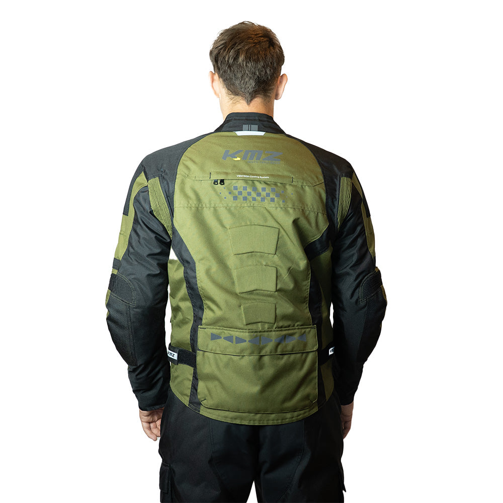 Chaqueta Moto Calle Driftline Apex Verde Kmz