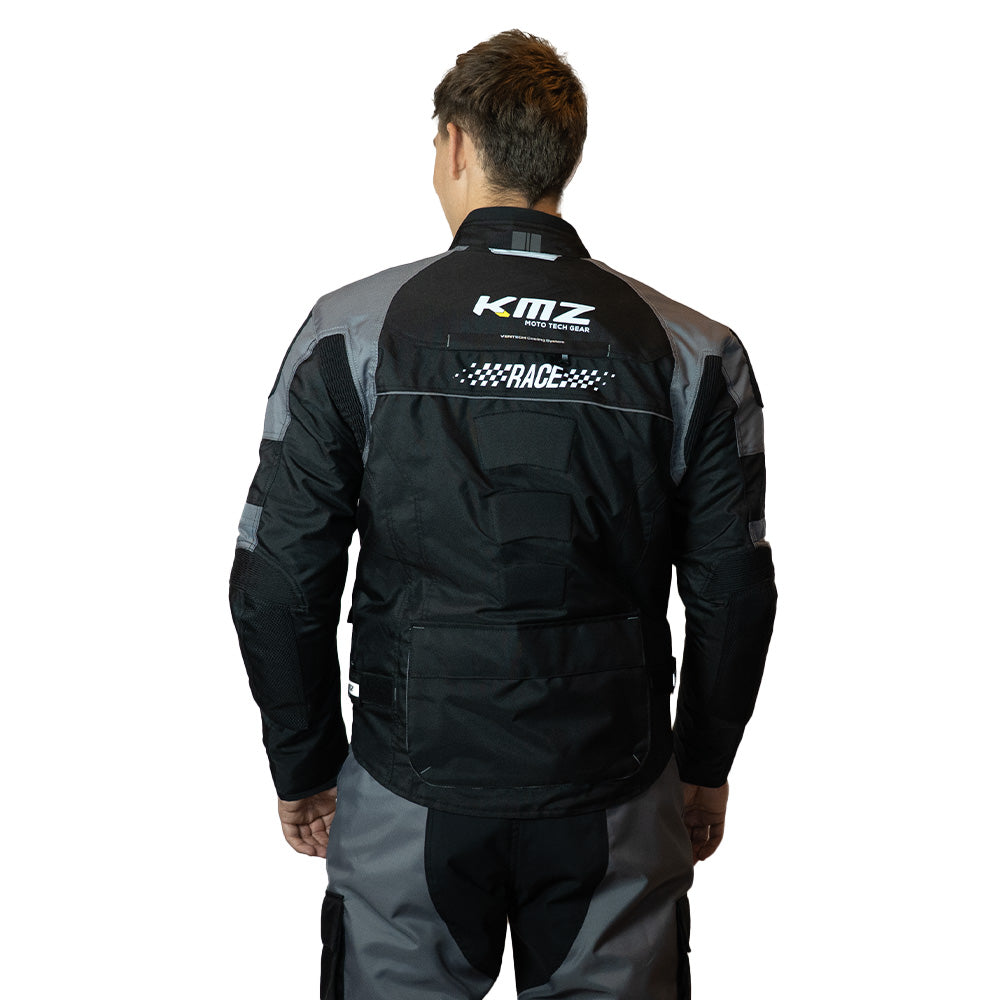 Chaqueta Moto Calle Ignite Apex Gris Kmz