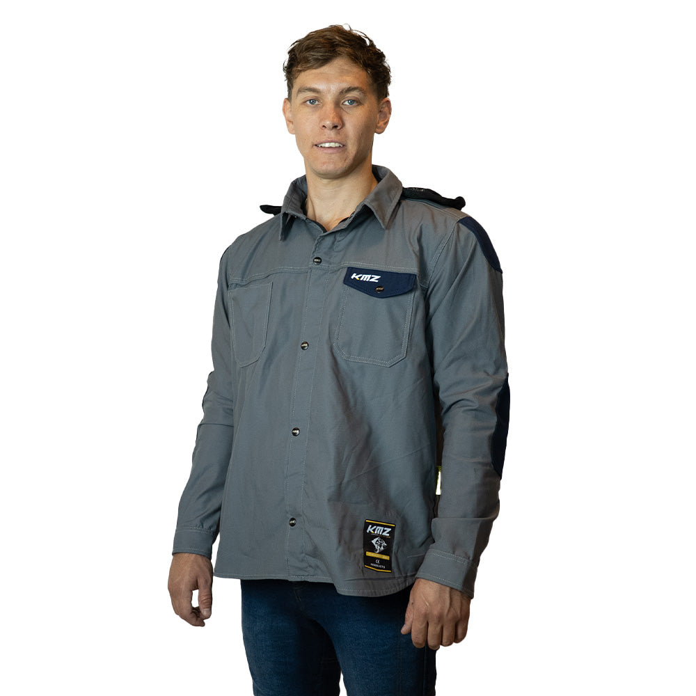 Chaqueta Moto Calle Streetflow Horizon Gris Kmz