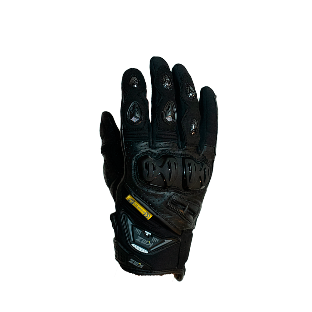 Guantes Moto Calle Metro Apex Negro Kmz