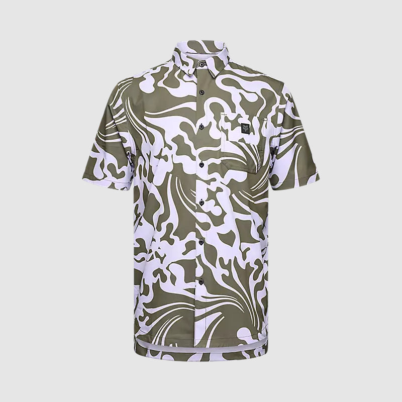 Camiseta Lifestyle Ranger Woven Verde/Blanco Fox
