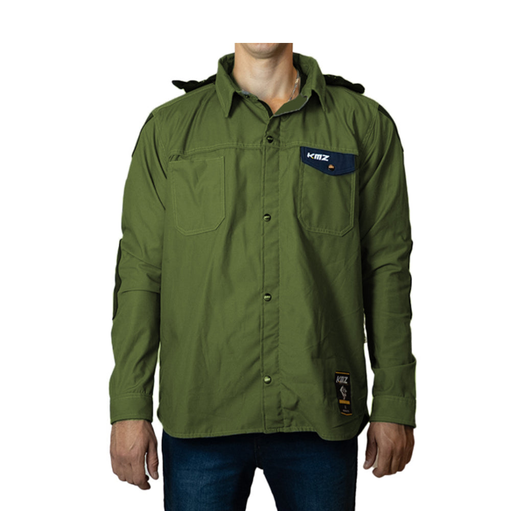 Chaqueta Moto Calle Streetflow Horizon Verde Kmz