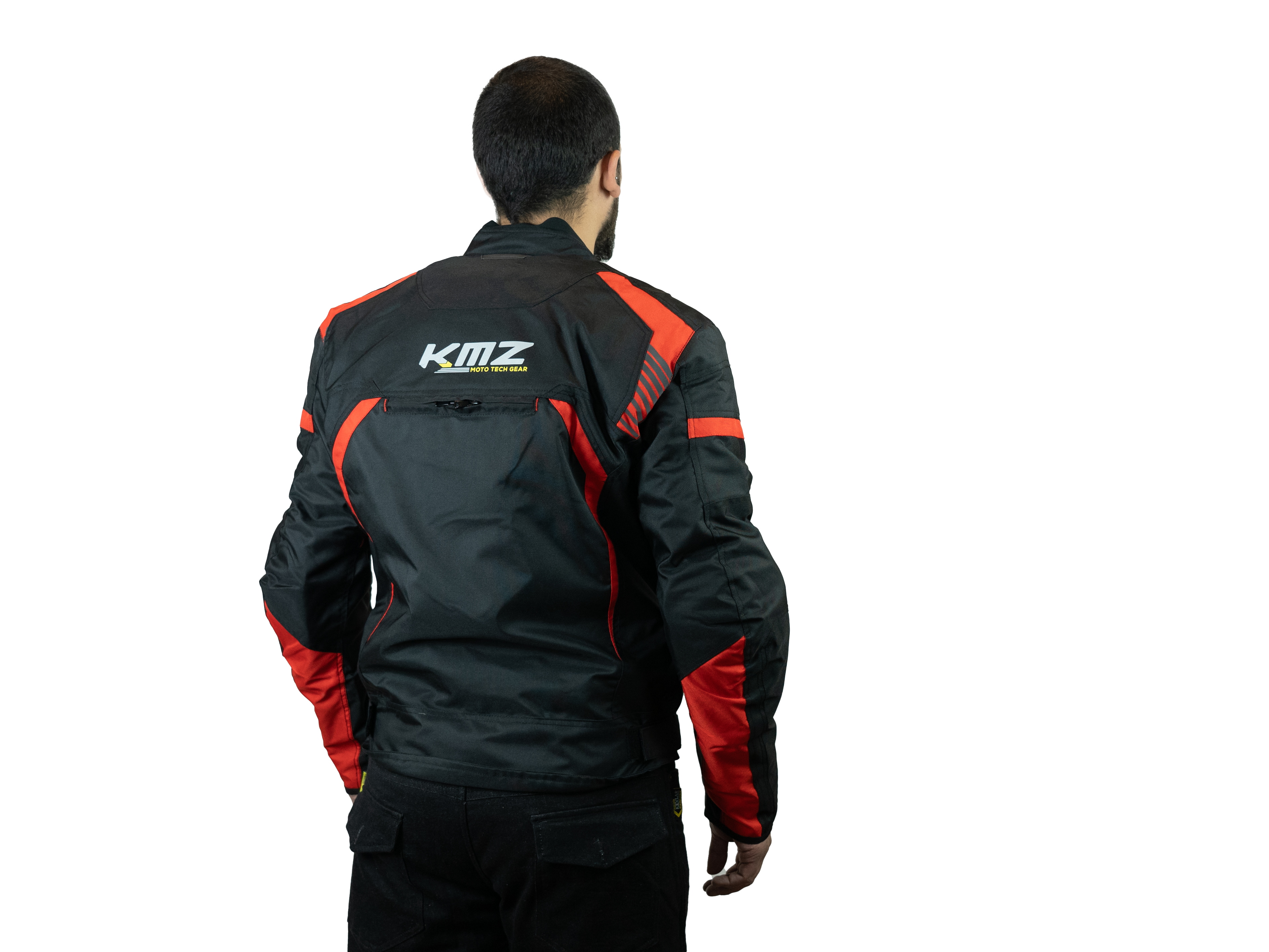 Chaqueta Moto Calle Doctor Negro/Rojo KMZ