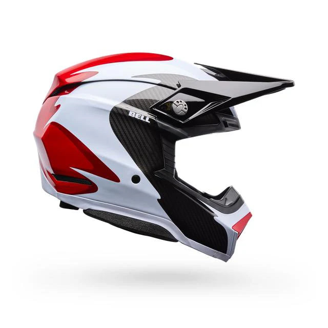 Casco Moto Bell Spherical Moto-10 Rojo/Negro