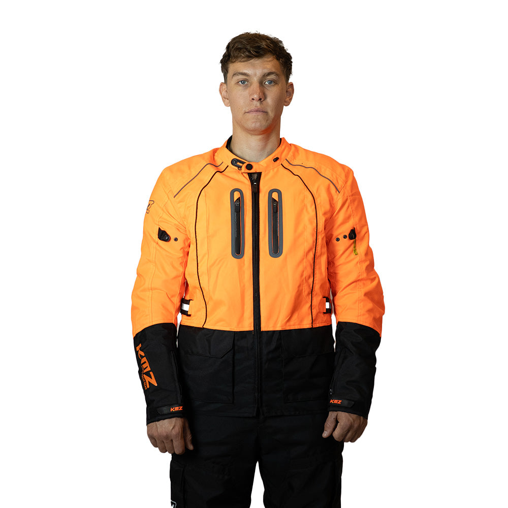 Chaqueta Moto Calle Savage Nomad Naranjo Kmz