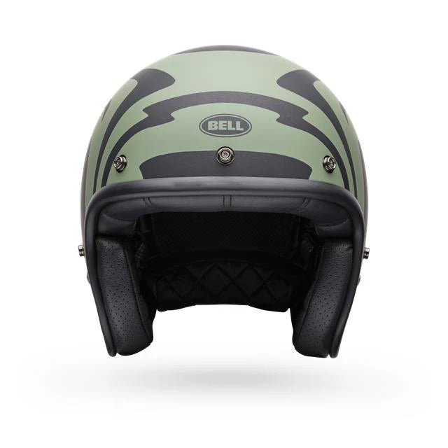Casco Moto Bell Custom 500 Slap Negro/Verde