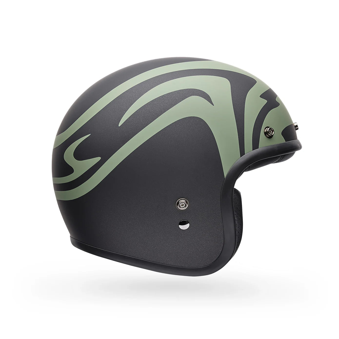 Casco Moto Bell Custom 500 Slap Negro/Verde