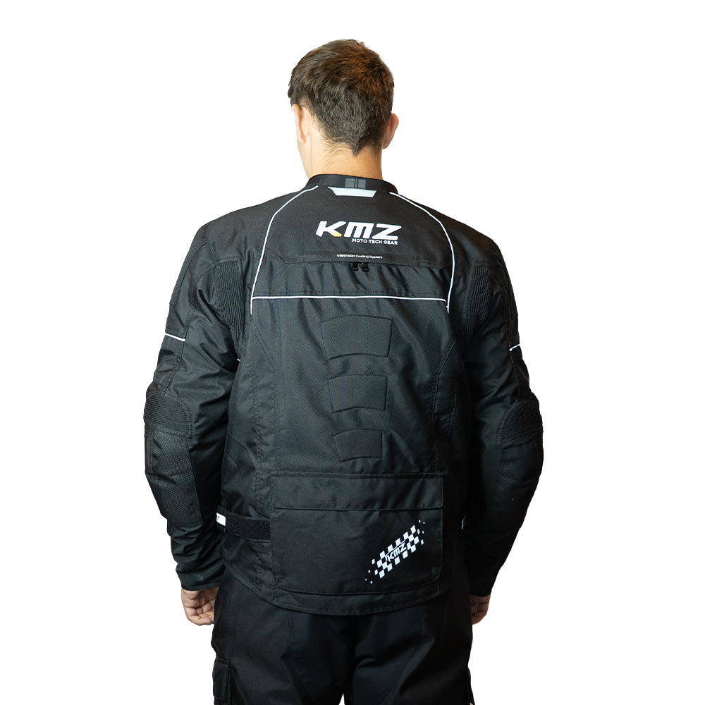 Chaqueta Moto Calle Metro Apex Negro Kmz