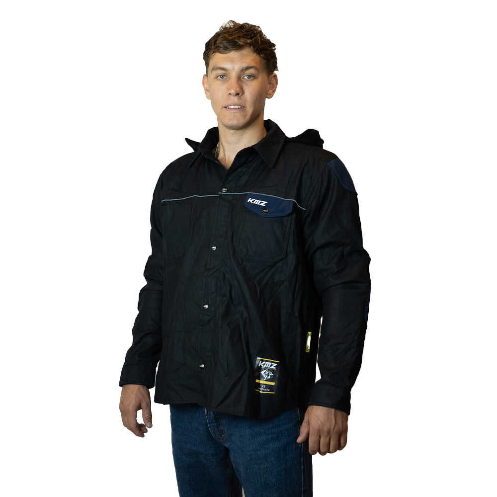 Chaqueta Moto Calle Streetflow Horizon Negro Kmz