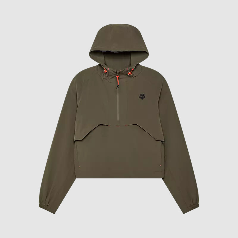 Chaqueta Cortavientos Lifestyle Mujer Survivalist Verde Fox