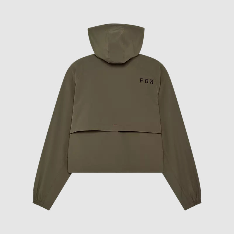 Chaqueta Cortavientos Lifestyle Mujer Survivalist Verde Fox