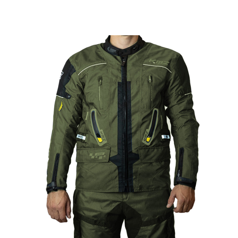 Chaqueta Moto Calle Prime Nomad Verde Kmz