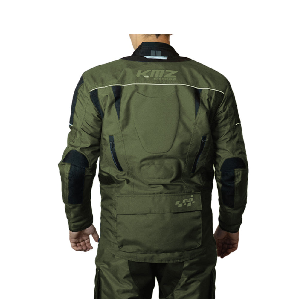 Chaqueta Moto Calle Prime Nomad Verde Kmz