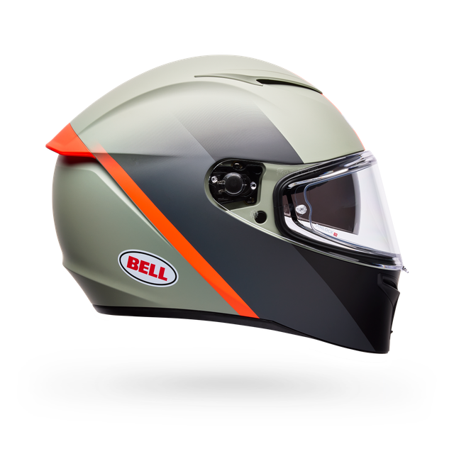 Casco Moto Calle Lithium Mips Bash Gris/Naranjo Certificado QR Bell