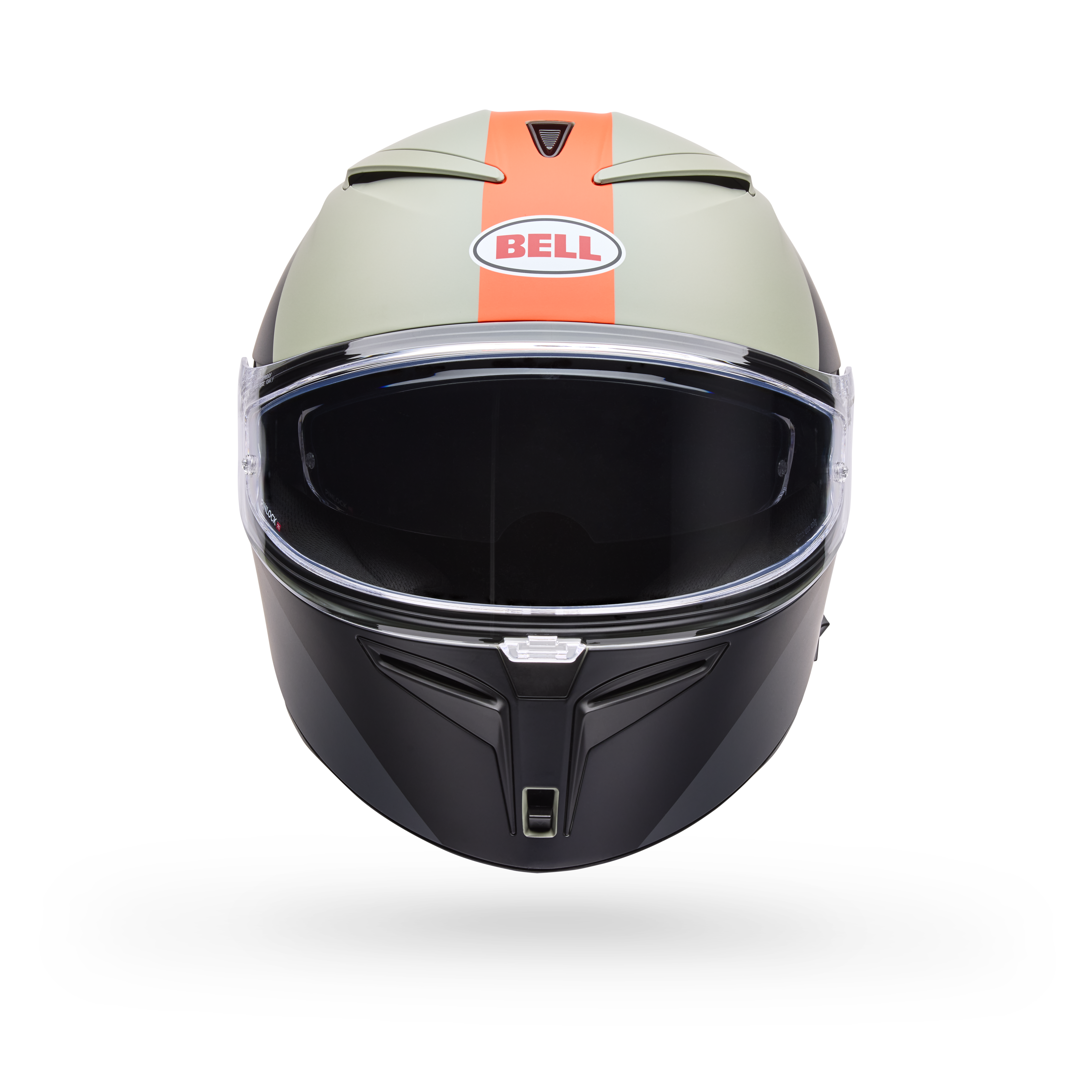 Casco Moto Calle Lithium Mips Bash Gris/Naranjo Certificado QR Bell