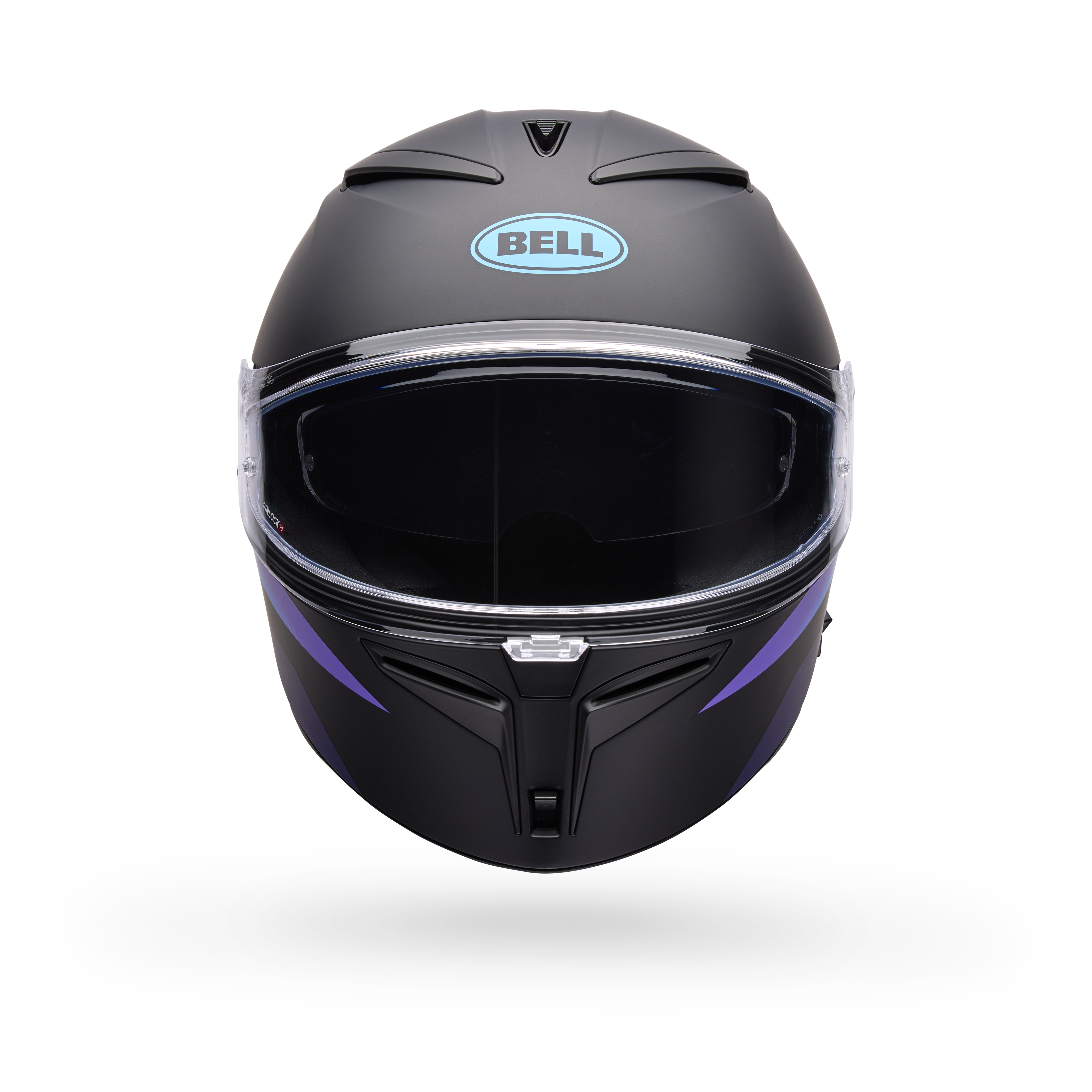 Casco Moto Calle Lithium Passion Negro/Azul Certificado QR Bell