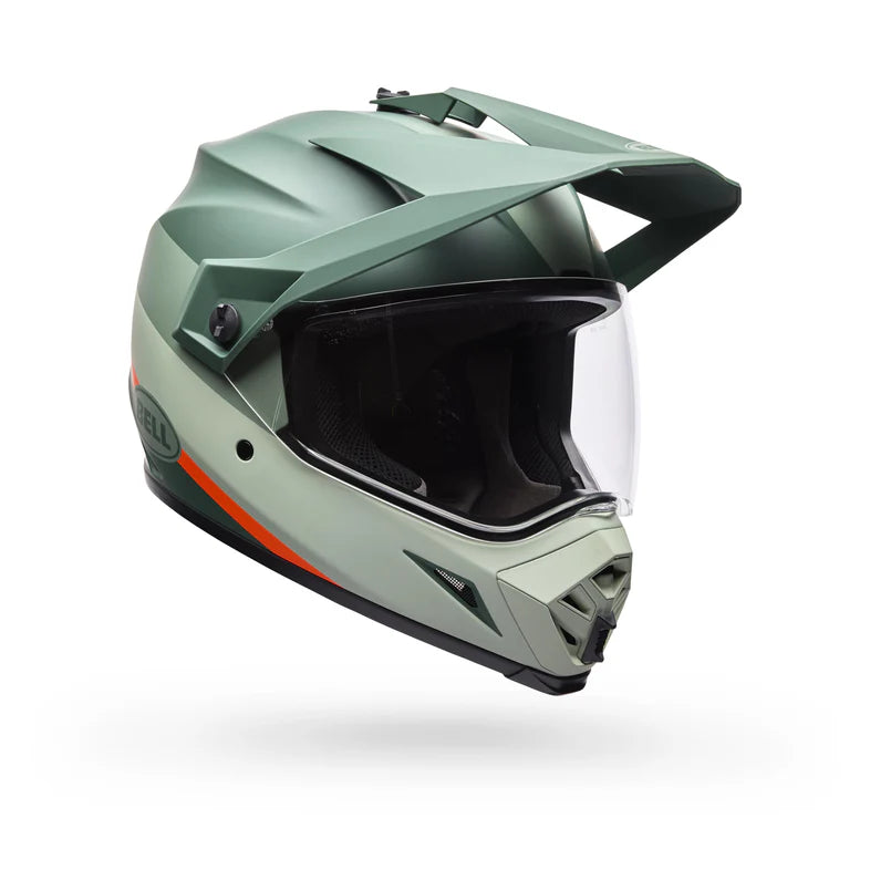 Casco Moto Bell MX-9 ADV Verde Certificado QR Bell