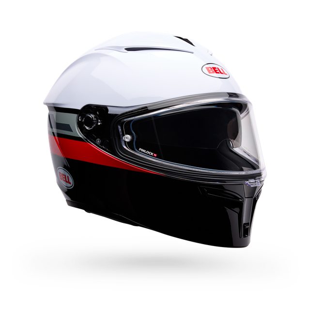 Casco Moto Calle Lithium Motion Blanco/Negro Certificado QR Bell