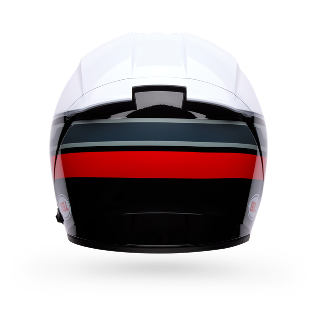 Casco Moto Calle Lithium Motion Blanco/Negro Certificado QR Bell