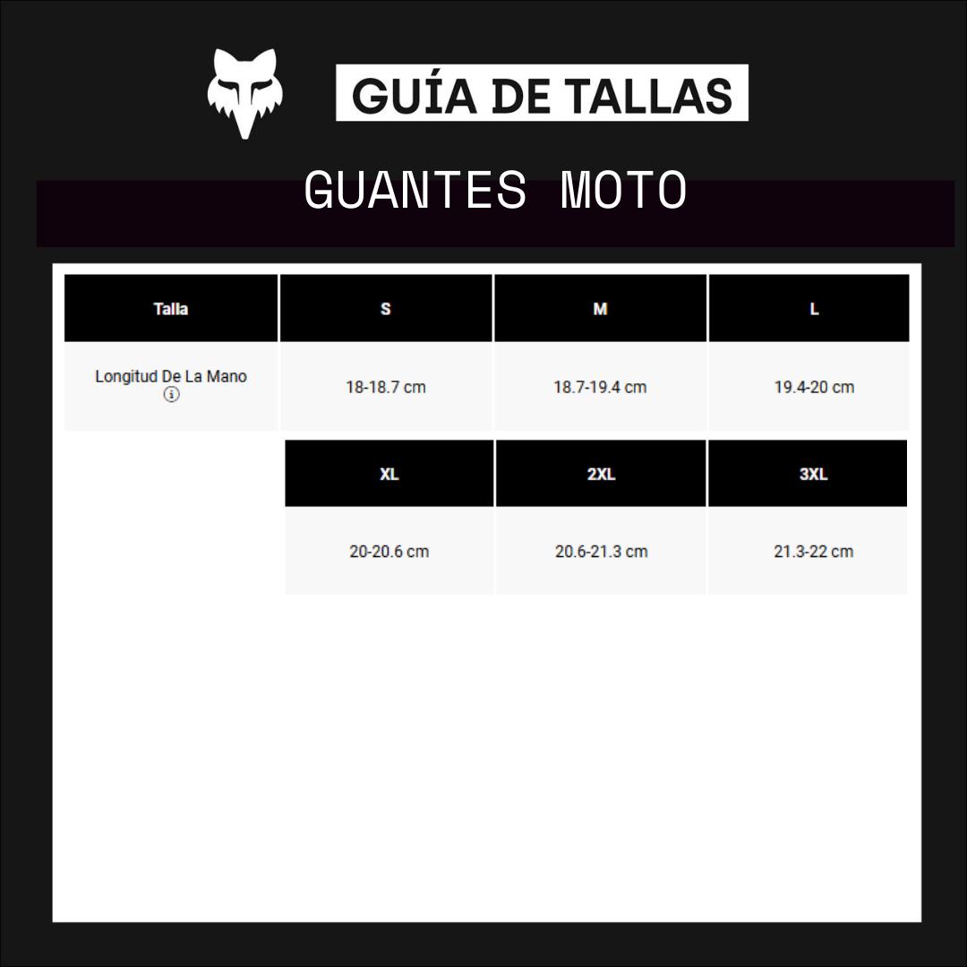 Guantes Moto 180 Digi Image Azul Fox