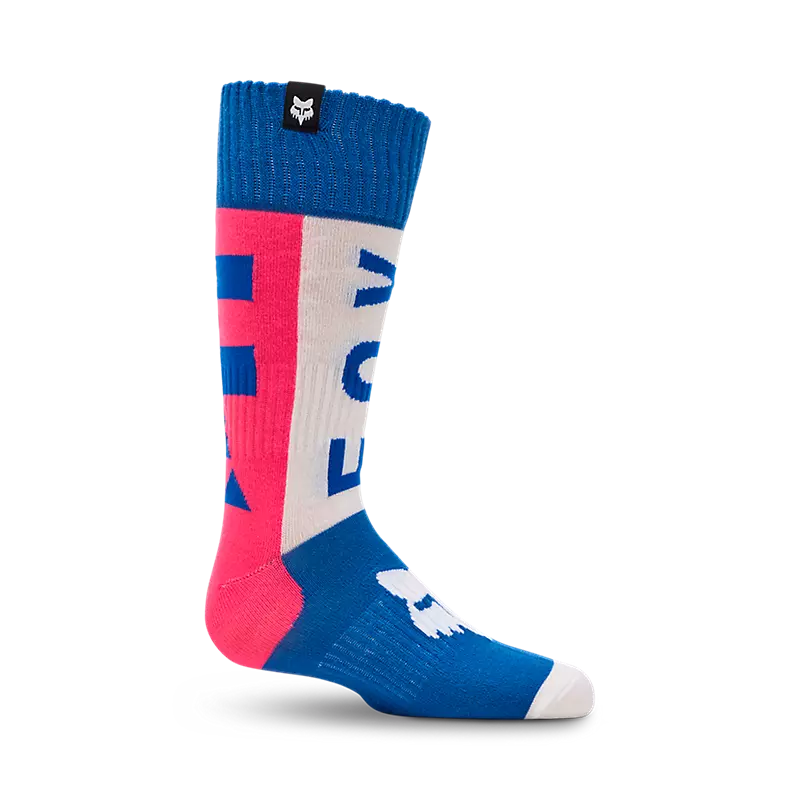 Calcetines Moto Niño 180 Collect Azul/Rosado Fox