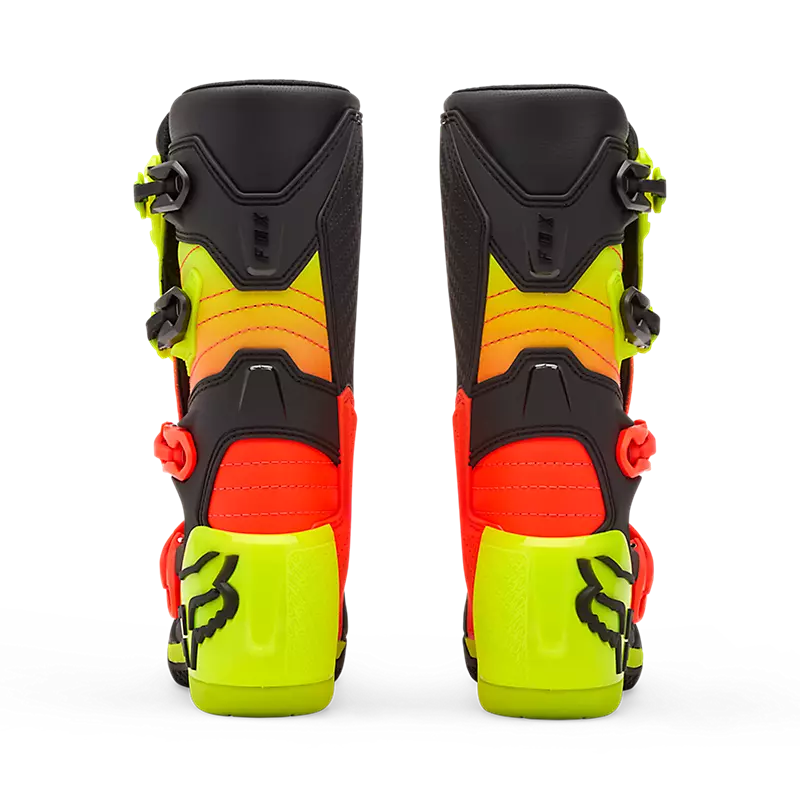 Botas Moto Niño Comp Amarillo/Naranjo Fox